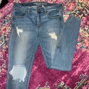 American Eagle Distressed Jeggings